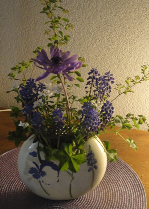 bouquet dans vase 